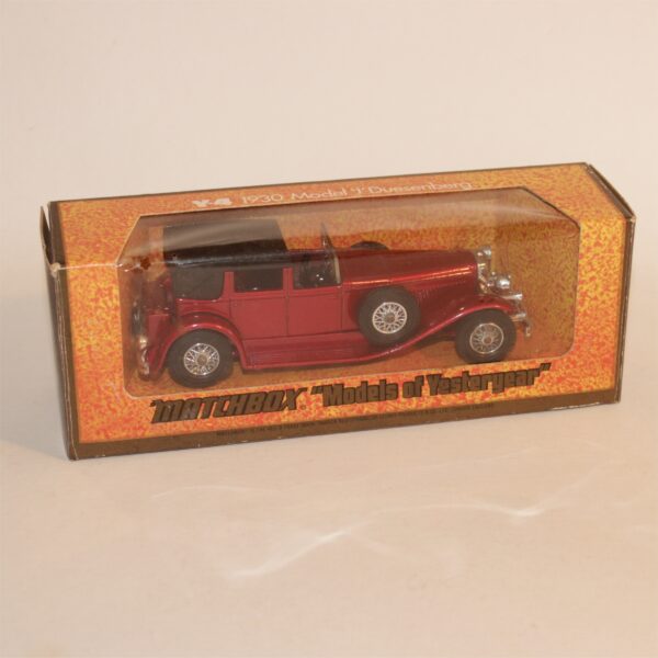 Matchbox Yesteryear Y-4 1930 Model J Duesenberg Sedan Town Car