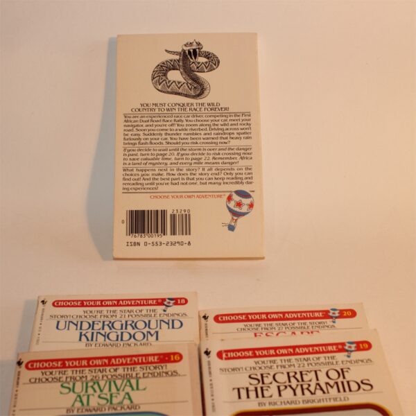 Choose Your Own Adventure CYOA Set of 5 Books #16 to #20 Paperbacks 1982 Issue