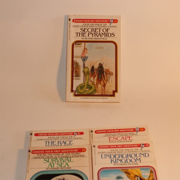 Choose Your Own Adventure CYOA Set of 5 Books #16 to #20 Paperbacks 1982 Issue