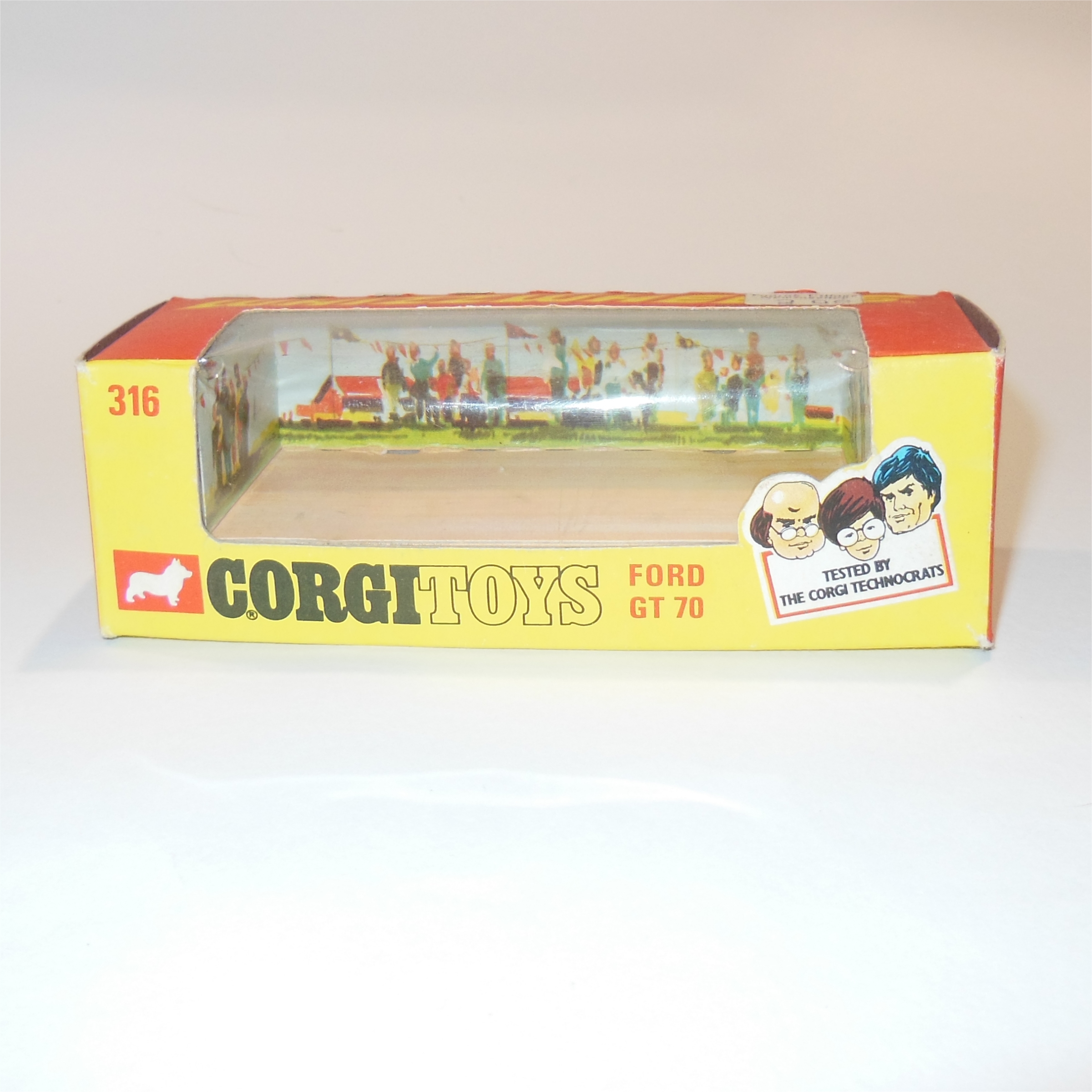 Corgi Toys 316 Ford GT70 Whizzwheels Empty Window Box