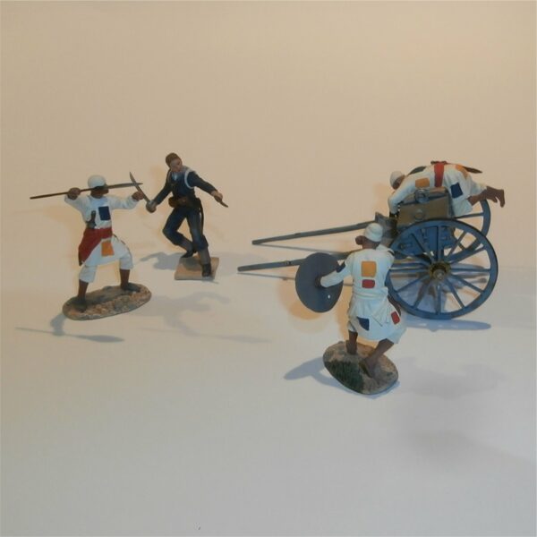 Britain's 27055 War Along Nile Naval Brigade Gatling Gun Madhists Figures Set