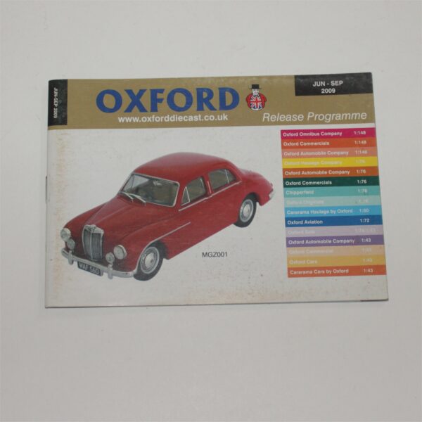 Oxford Diecast Scale Models Catalog Jun to Sep 2009