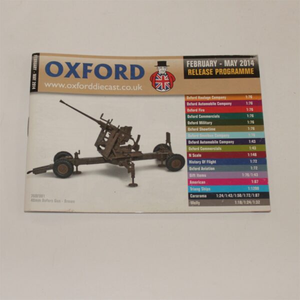 Oxford Diecast Scale Models Catalog Feb to May 2014