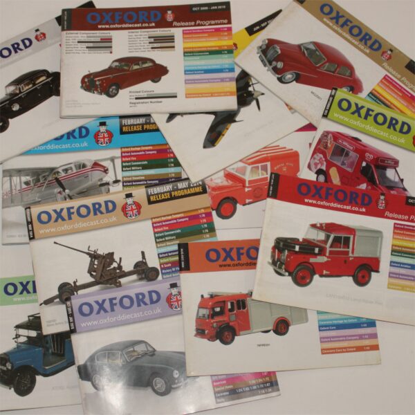 Oxford Diecast Scale Model Catalogs Selection Various Dates 2008 - 2016