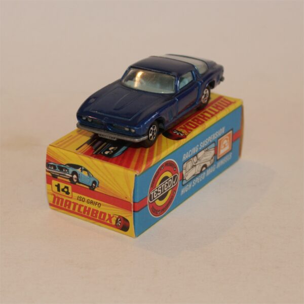 Matchbox Lesney 14e Iso Grifo Superfast Thin Wheels Early Issue 1969 Boxed