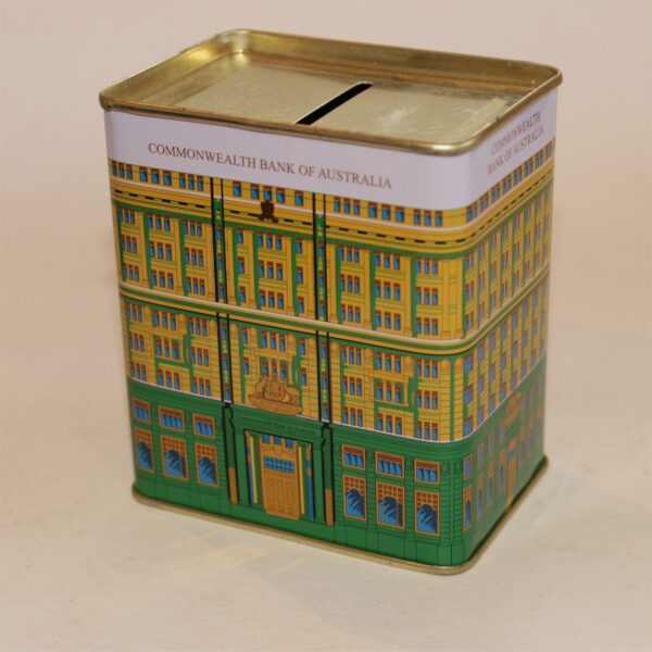 Commonwealth Bank of Australia Money Box Savings Tin c1980