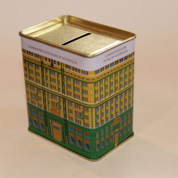 Commonwealth Bank of Australia Money Box Savings Tin c1980