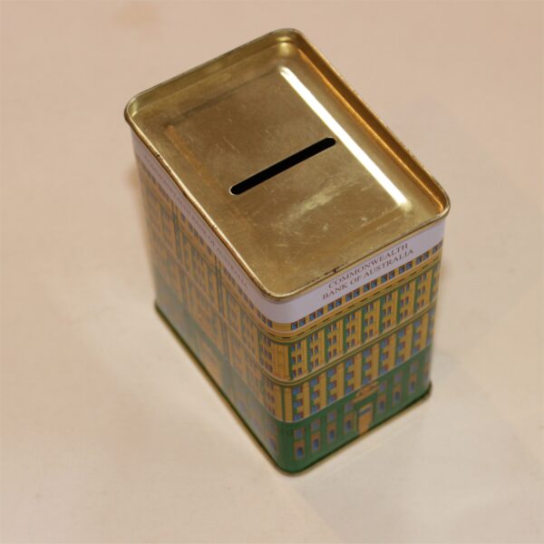 Commonwealth Bank of Australia Money Box Savings Tin c1980