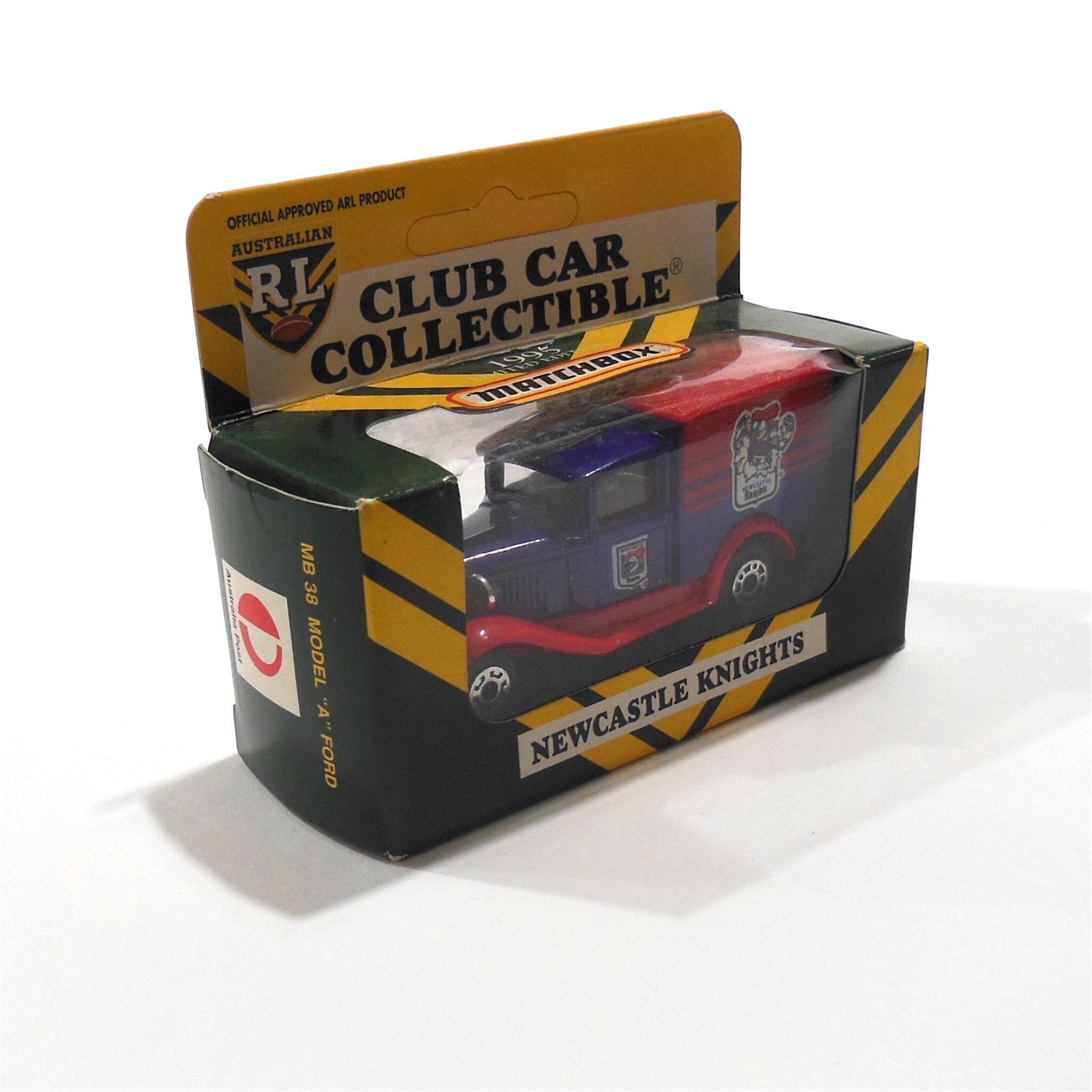 Matchbox Knight Matchbox 1995 ARL Rugby League Newcastle Knights MB38 Model A Ford ...